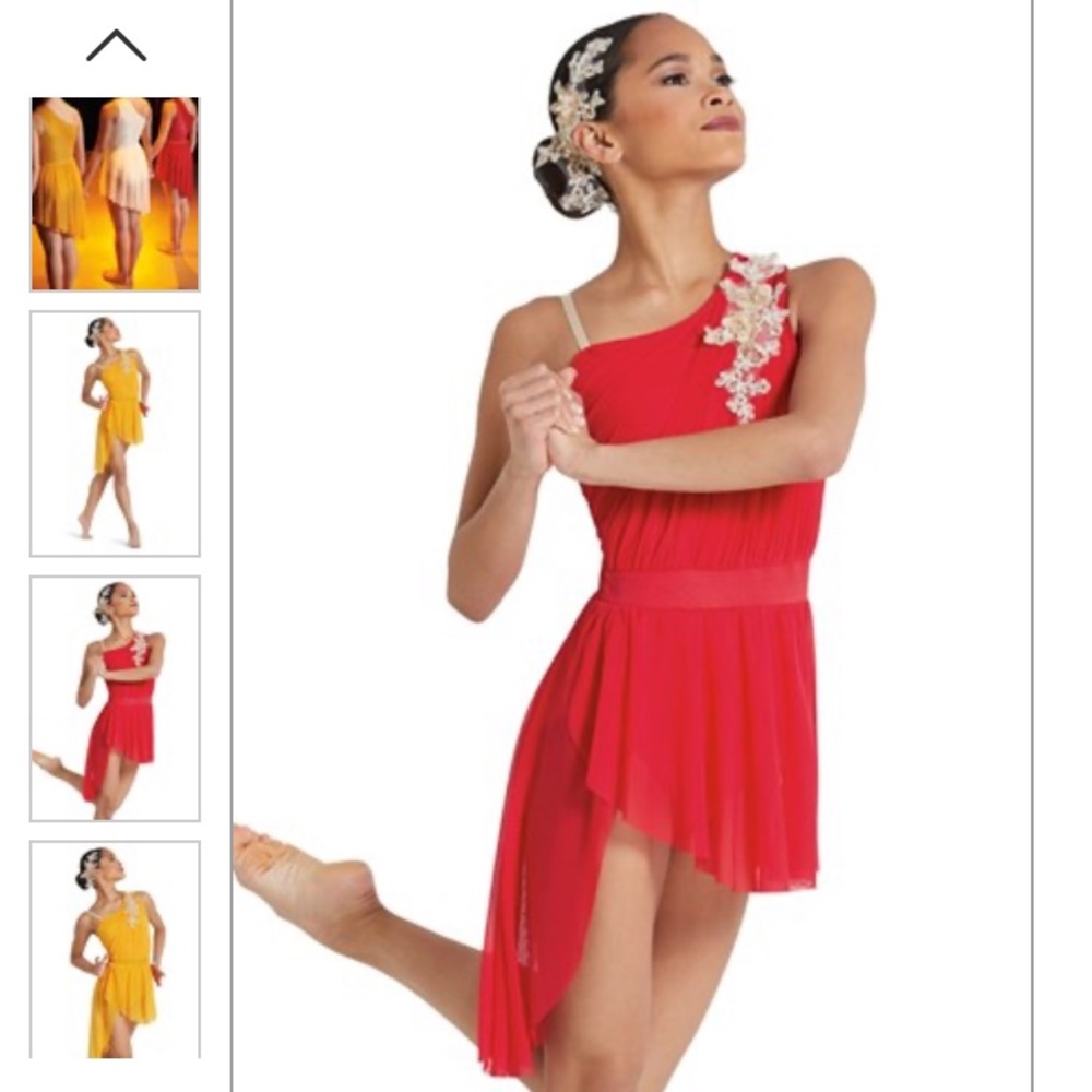 Beautiful red dance costume